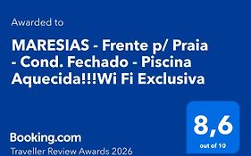 MARESIAS - Frente p/ Praia - Cond. Fechado - Piscina Aquecida!!!Wi Fi Exclusiva